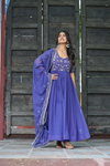 KA 1204 Faux Georgette Embroidered Work Gown Best Wholesale Shop In Surat